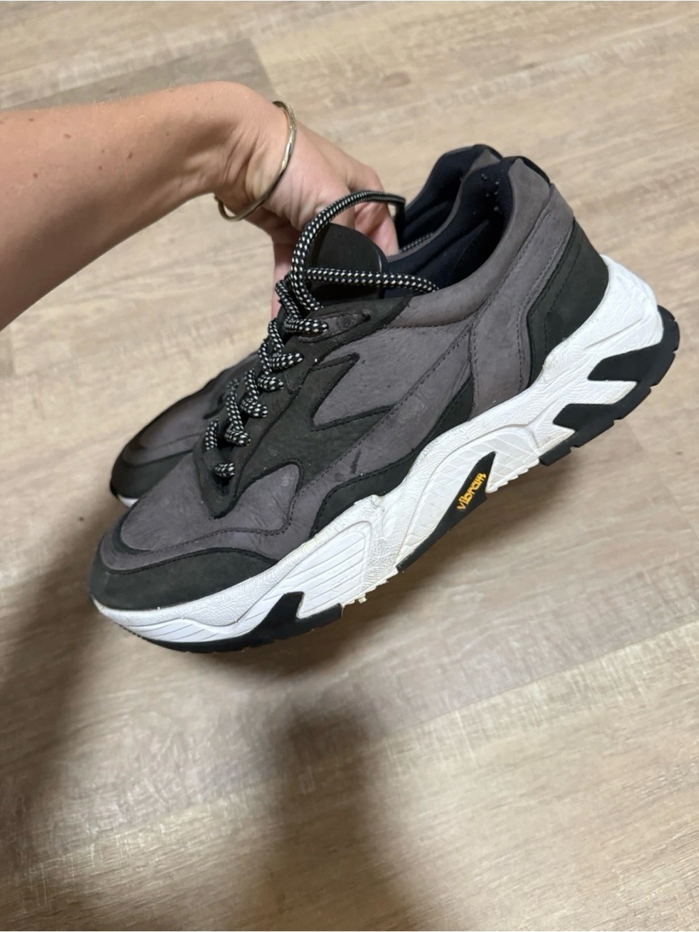 Men's Soho Grit Casual Sneakers  - Gray/Black size 11